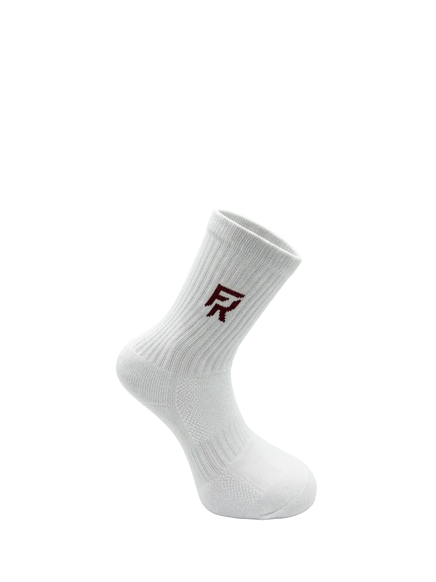 White/Maroon Crew