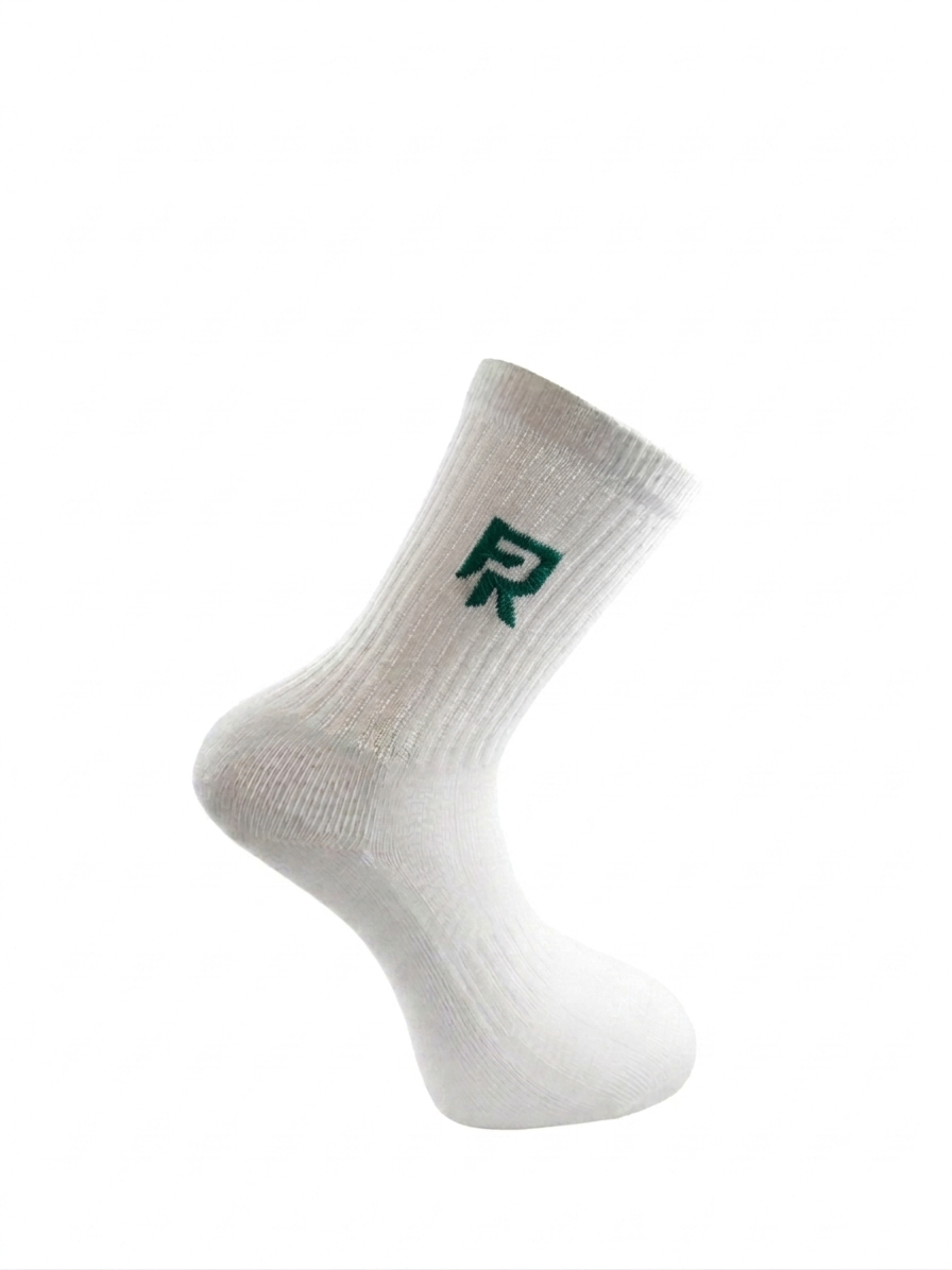 White/Jade Green Crew