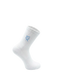 White/Powder Blue Crew